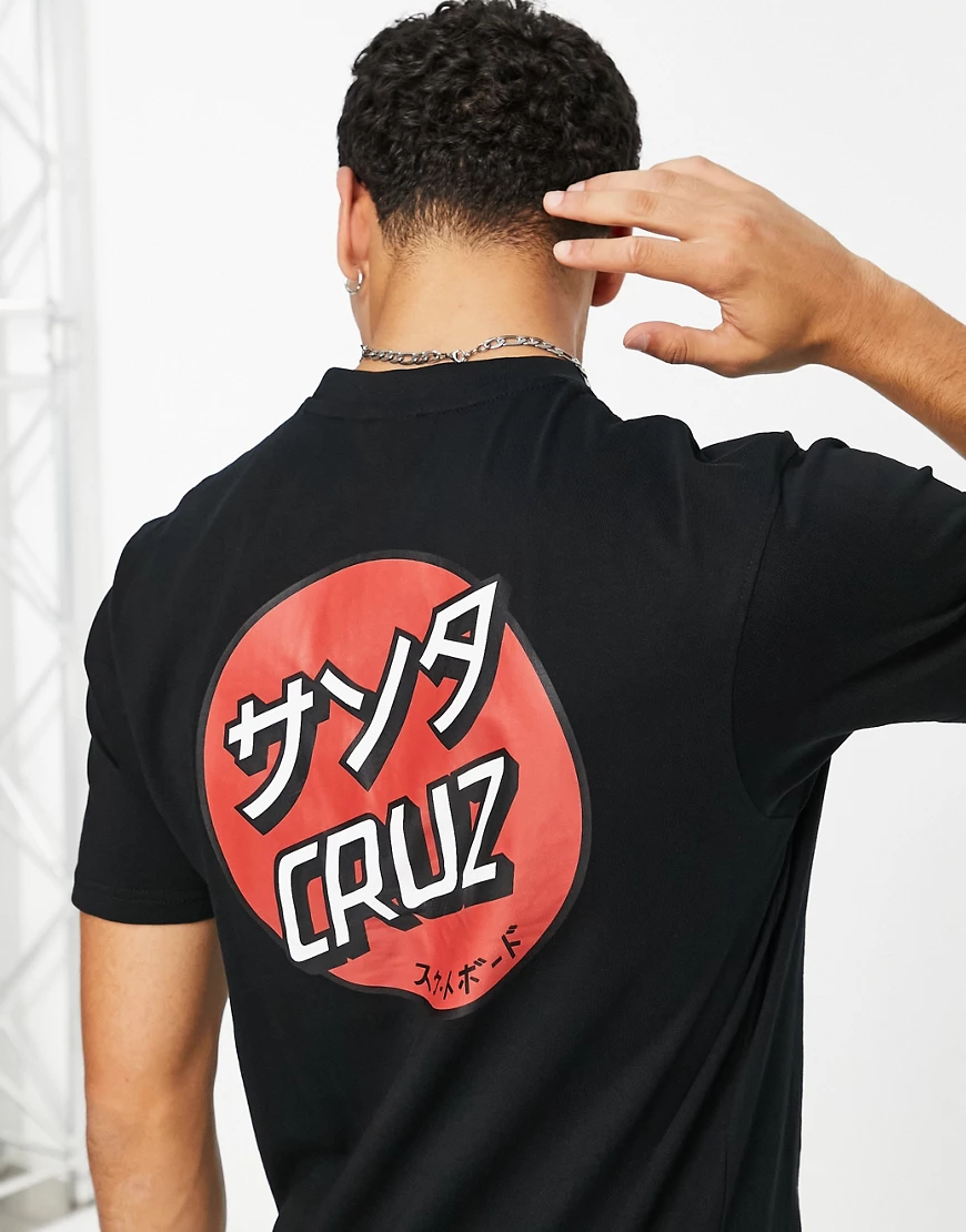 Santa Cruz – Mixed Up Dot – T-Shirt in Schwarz mit Punkte-Print auf dem Rüc günstig online kaufen