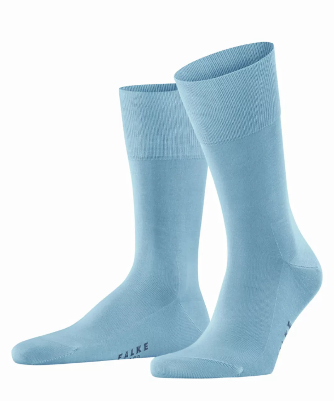FALKE Tiago Herren Socken, 41-42, Blau, Uni, Baumwolle, 14662-678804 günstig online kaufen