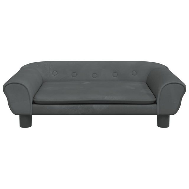 vidaXL Kindersofa Kindersofa Dunkelgrau 70x45x26 cm Samt Kindercouch Kinder günstig online kaufen