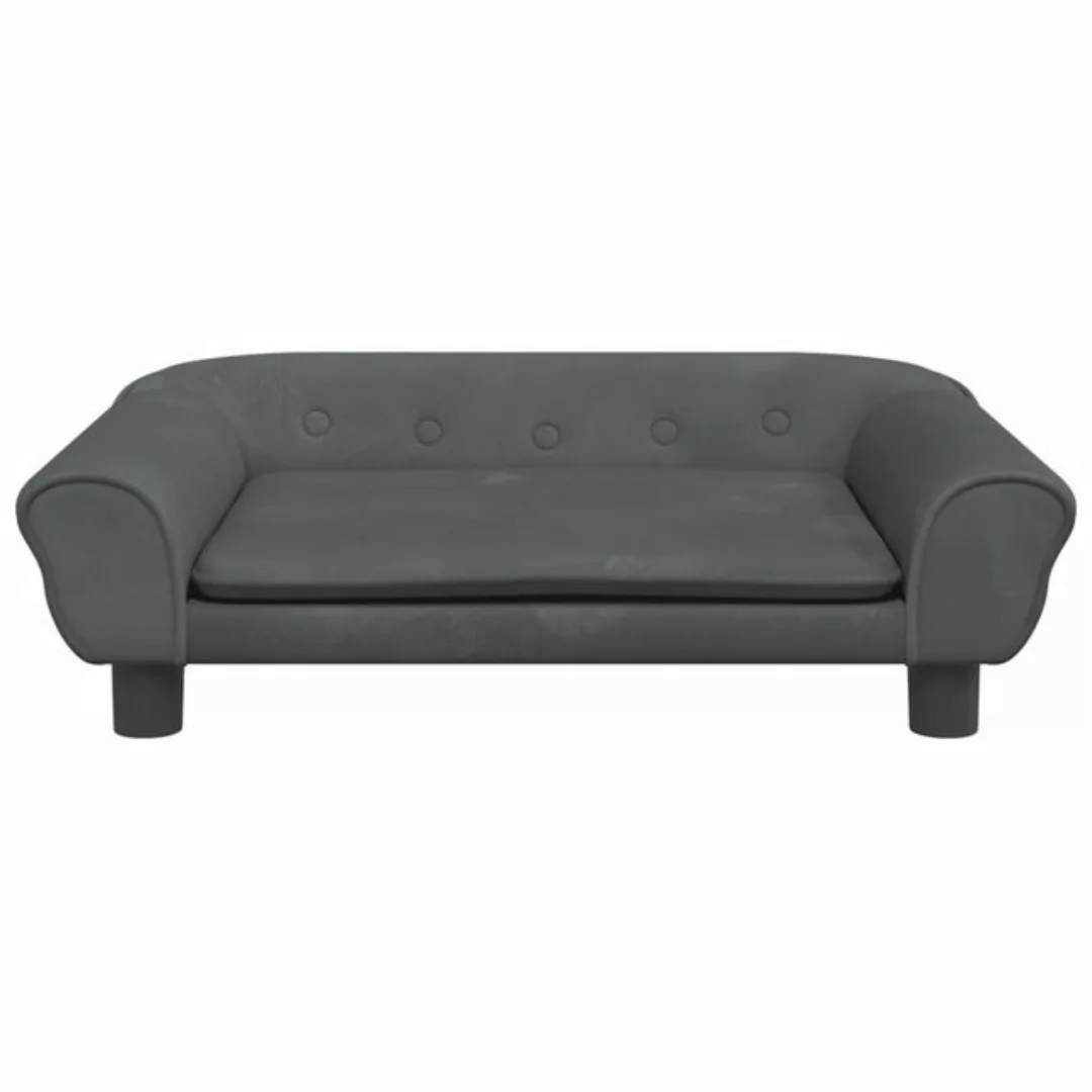 vidaXL Kindersofa Kindersofa Dunkelgrau 70x45x26 cm Samt Kindercouch Kinder günstig online kaufen