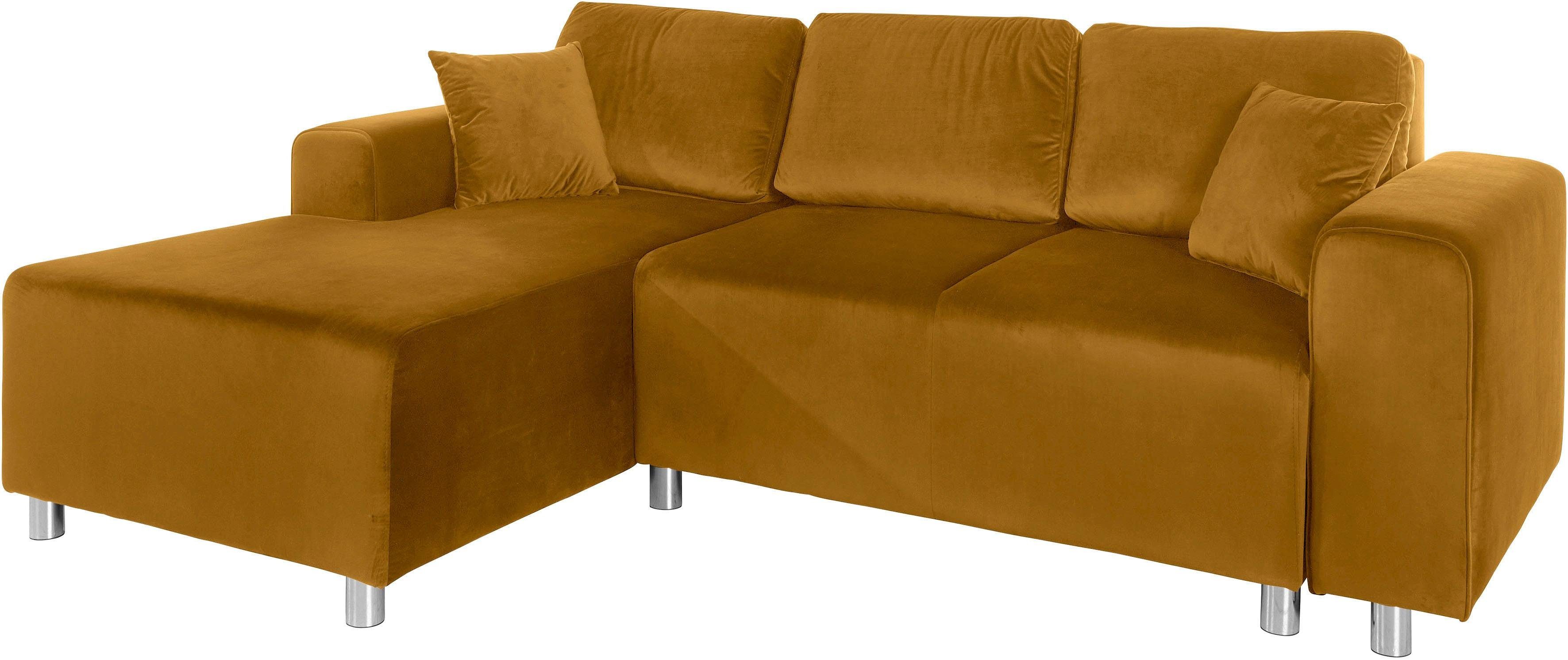 Home affaire Ecksofa "Györ", L-Form, wahlweise mit Bettfunktion und Bettkas günstig online kaufen
