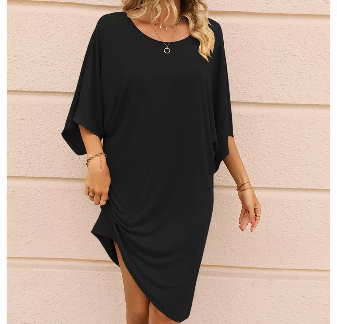 AFAZ New Trading UG Sommerkleid Mittellanges Kleid mit Rundhalsausschnitt u günstig online kaufen