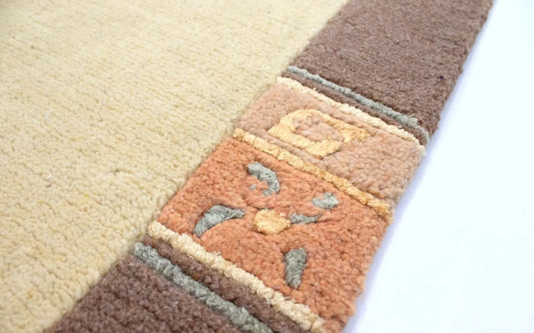 morgenland Wollteppich »Nepal Teppich handgeknüpft gelb«, rechteckig, handg günstig online kaufen
