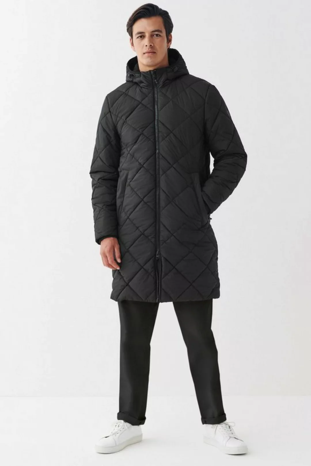 Next Winterjacke Wasserabweisende Pufferjacke mit Rautensteppung (1-St) günstig online kaufen