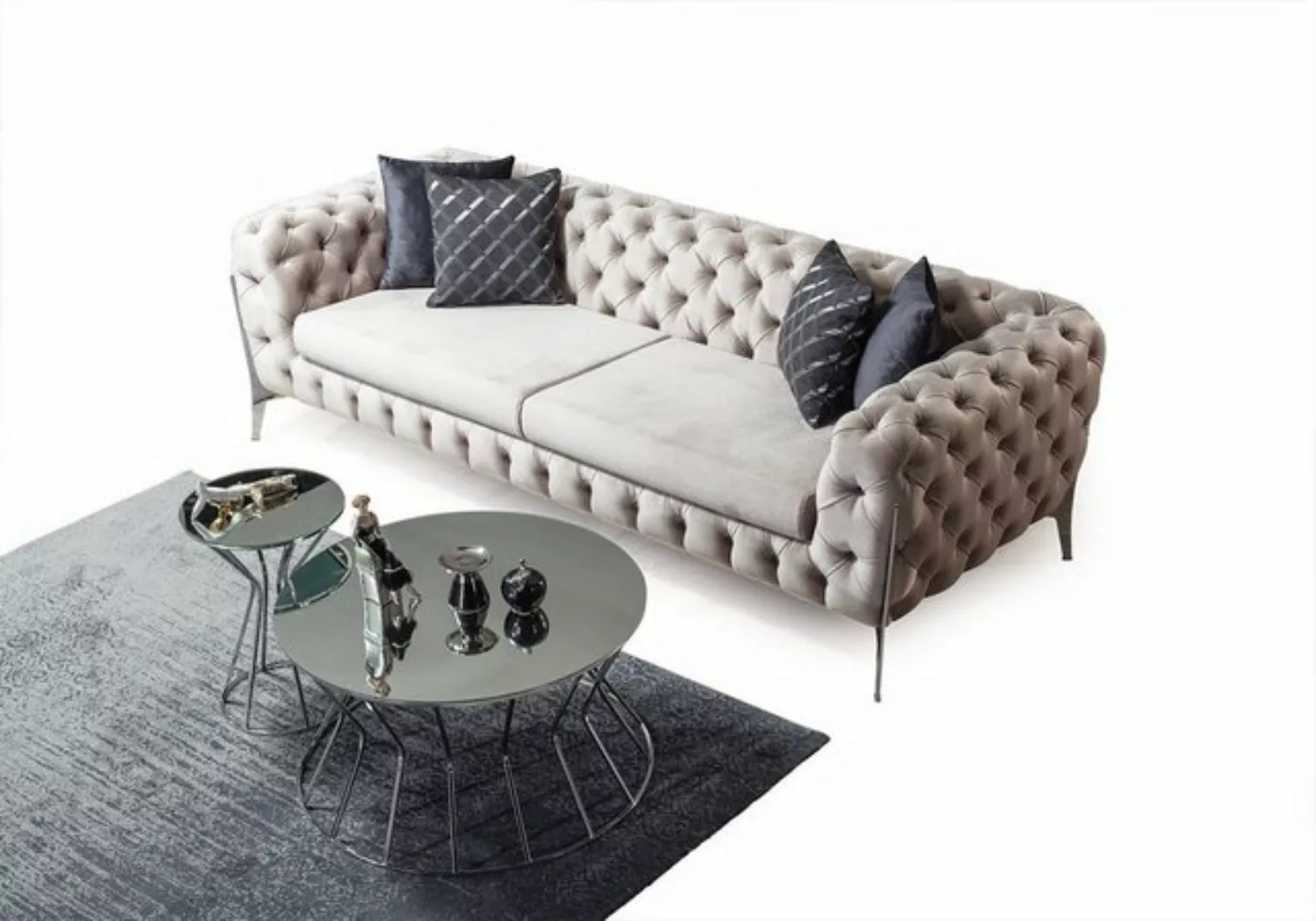 Villa Möbel Sofa Marrakesh 3 Sitzer Sofa mit Rundumheftsteppung günstig online kaufen