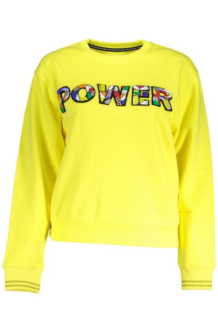 Desigual Sweatshirt Gelbes Damen-Langarm-Sweatshirt mit Applikation und günstig online kaufen