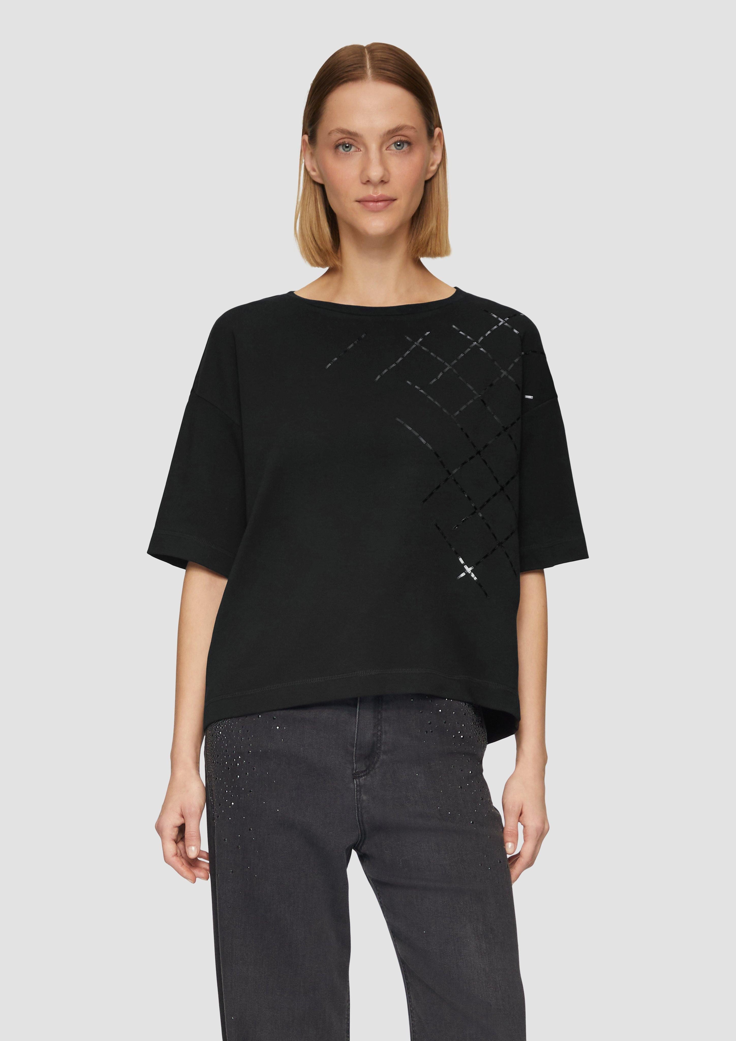 s.Oliver BLACK LABEL Kurzarmshirt T-Shirt mit günstig online kaufen