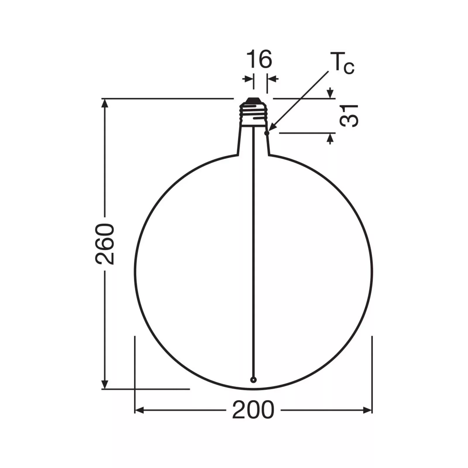 OSRAM LED Vintage Big Globe E27 4,8W 818 Filament braun dim günstig online kaufen