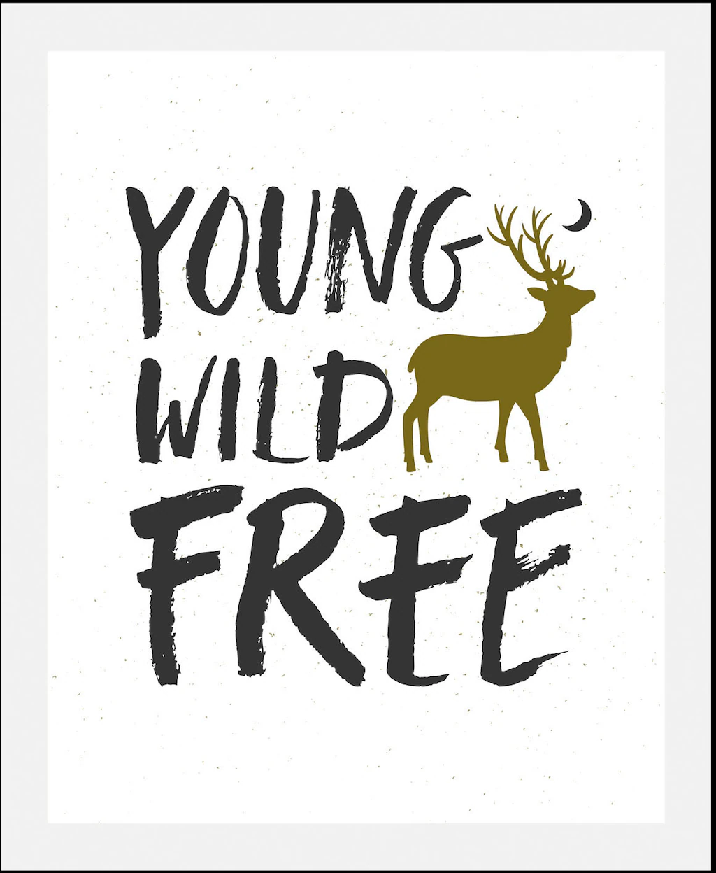queence Bild »Young Wild Free«, Stadt, (1 St.), gerahmt günstig online kaufen