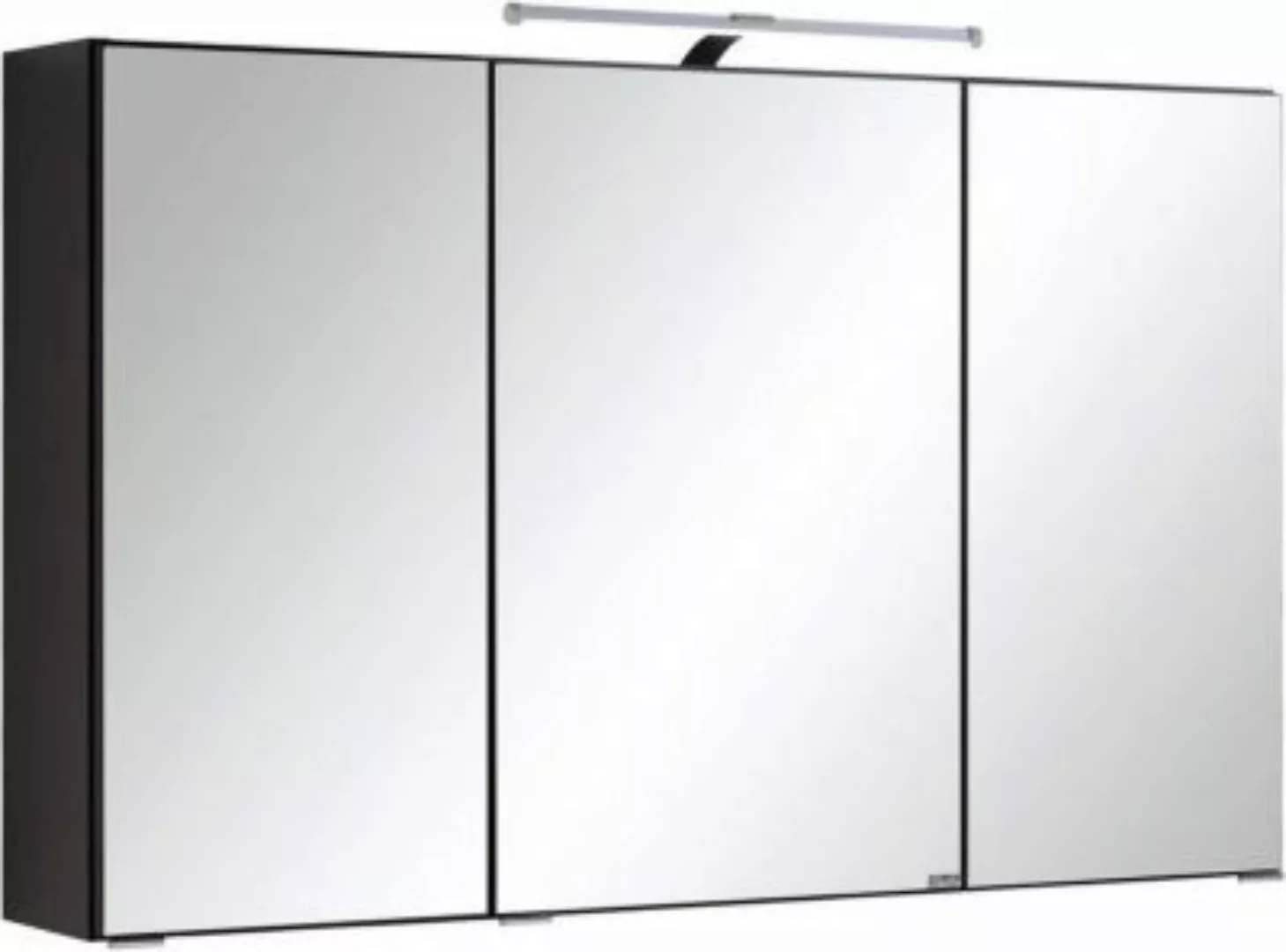 Lomadox Spiegelschrank mit LED-Beleuchtung 3-trg, COMO-03, grau, B x H x T günstig online kaufen