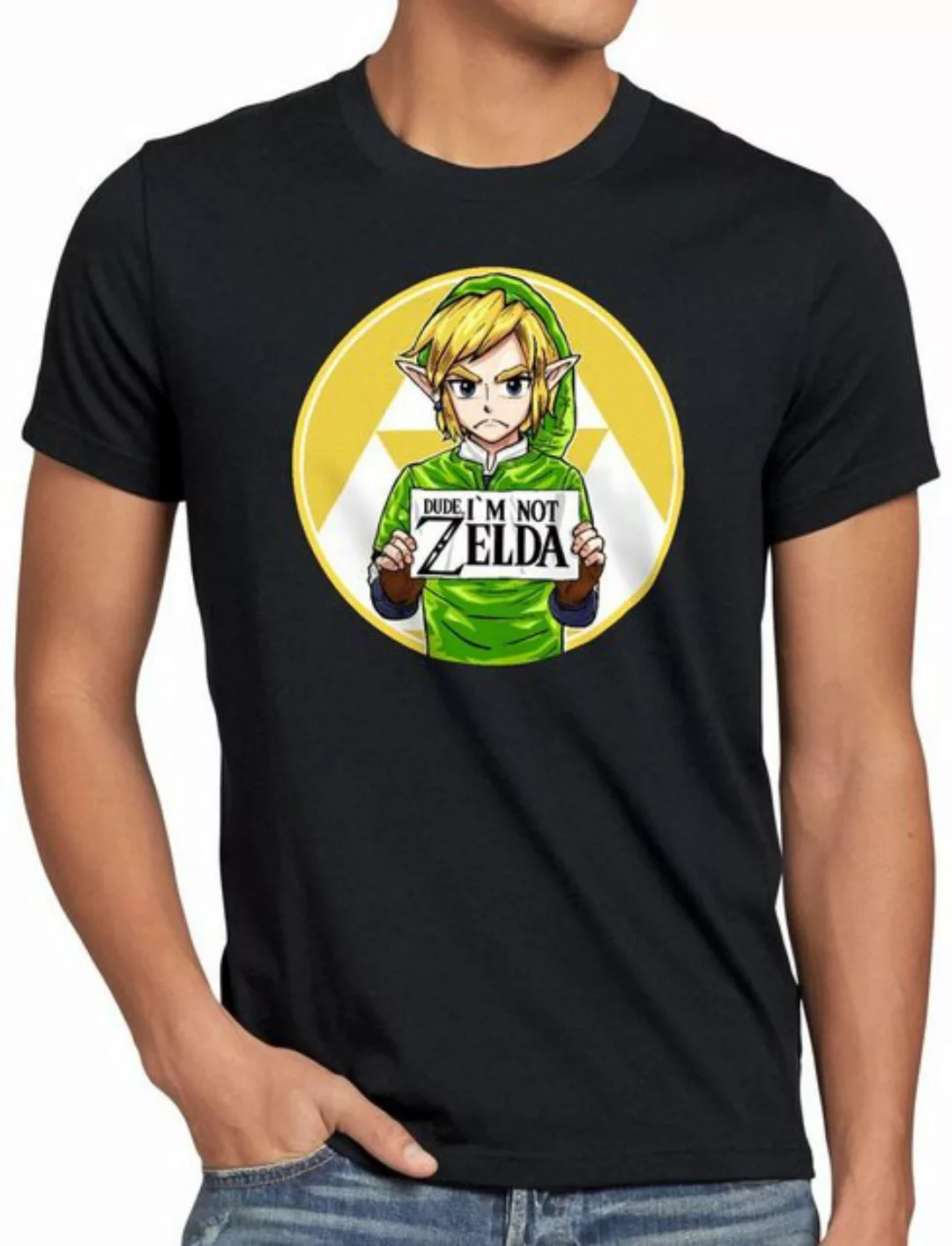 style3 Print-Shirt Herren T-Shirt I am not Zelda link prinzessin switch günstig online kaufen