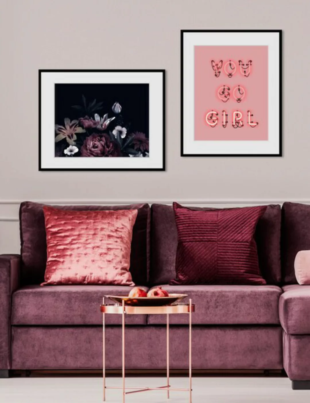 queence Bild »Valeria«, (1 St.), HD Premium Poster-Druck inkl. Holzrahmen günstig online kaufen