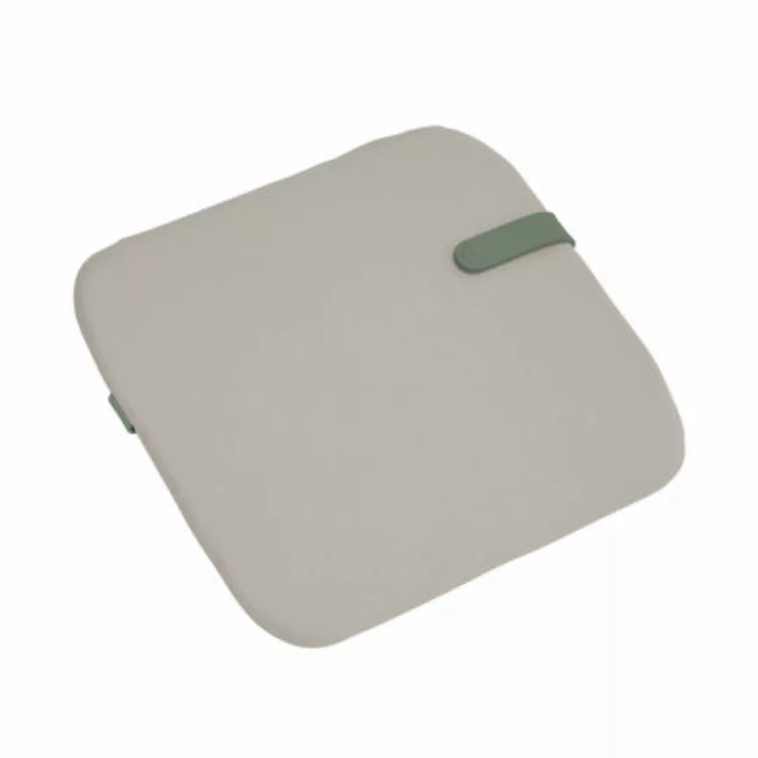 Sitzkissen Color Mix textil grau beige / 41 x 38 cm - Fermob - Beige günstig online kaufen