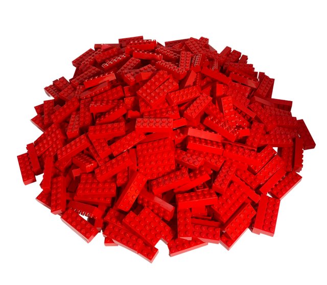 LEGO® Spielbausteine LEGO® 2x6 Steine Hochsteine Rot - 2456 NEU! Menge 100x günstig online kaufen