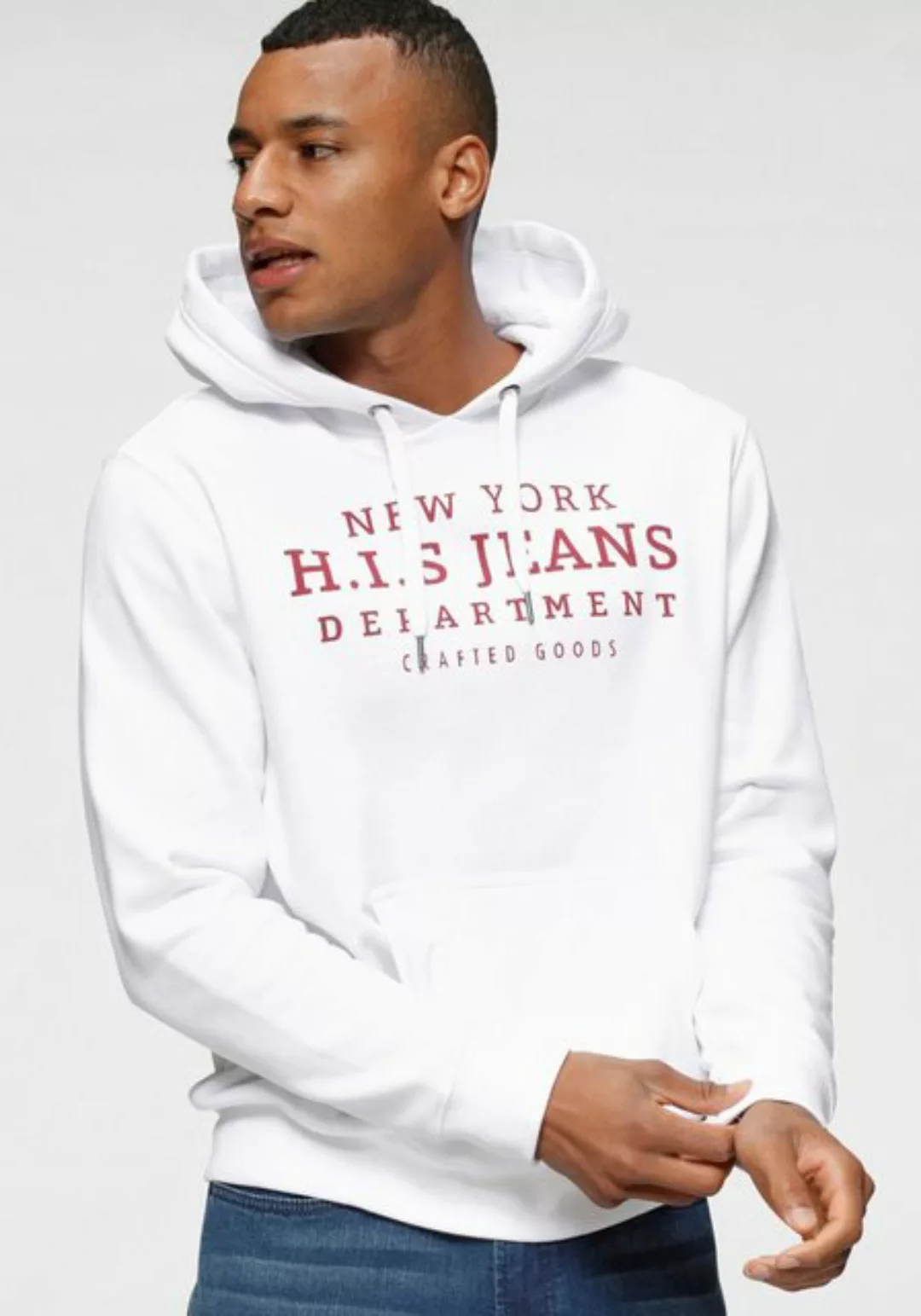 H.I.S Kapuzensweatshirt mit Zahlenprint an der Kapuze günstig online kaufen