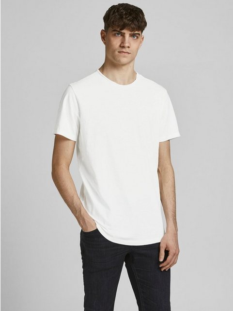 Jack & Jones T-Shirt Basic T-Shirt Rundhals Kurzarm JJEBASHER 5979 in Weiß günstig online kaufen