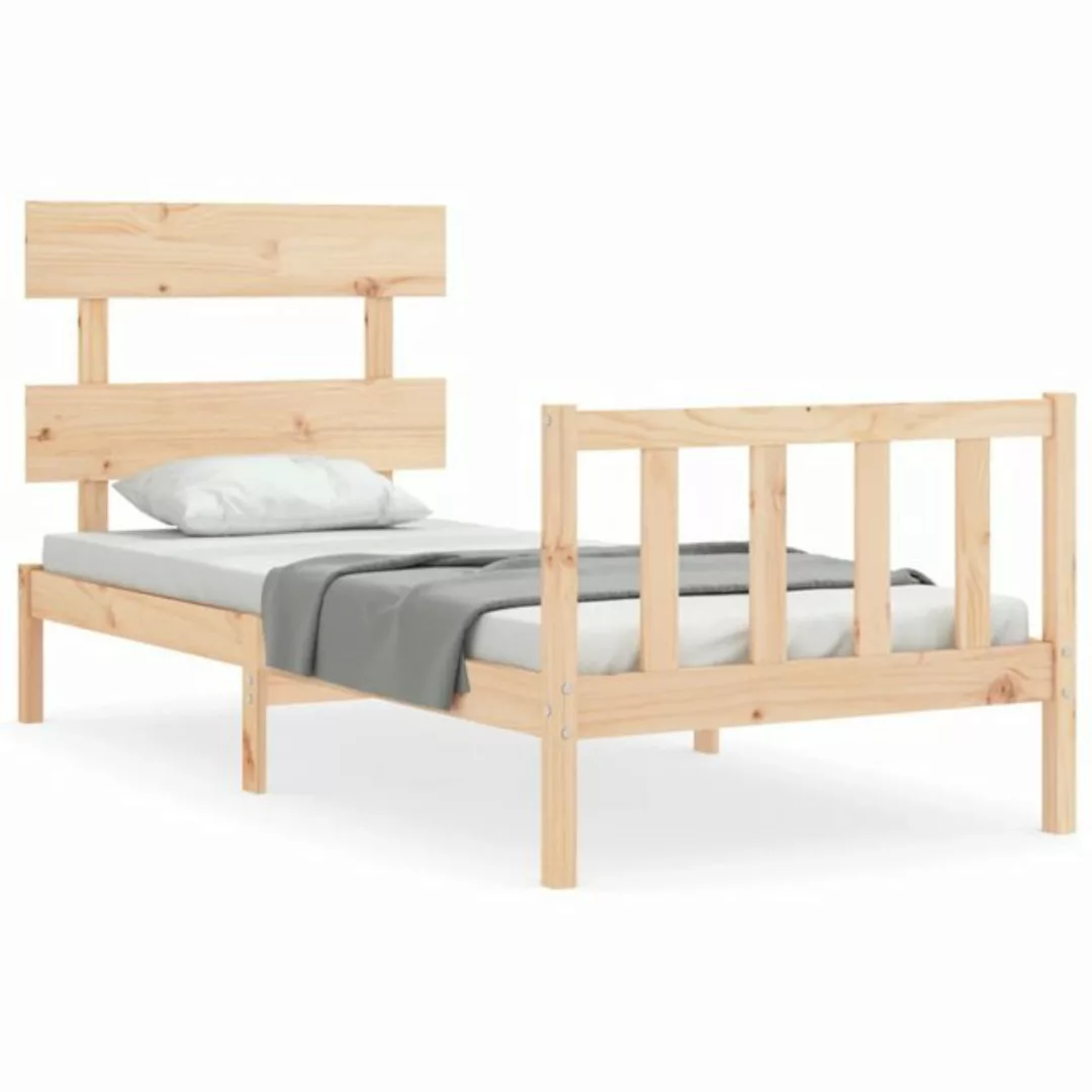 vidaXL Bett Massivholzbett ohne Matratze 90x200 Kiefernholz günstig online kaufen