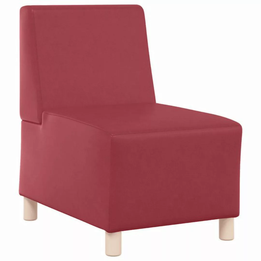 vidaXL Sofa Sessel Weinrot 55 cm Kunstleder günstig online kaufen