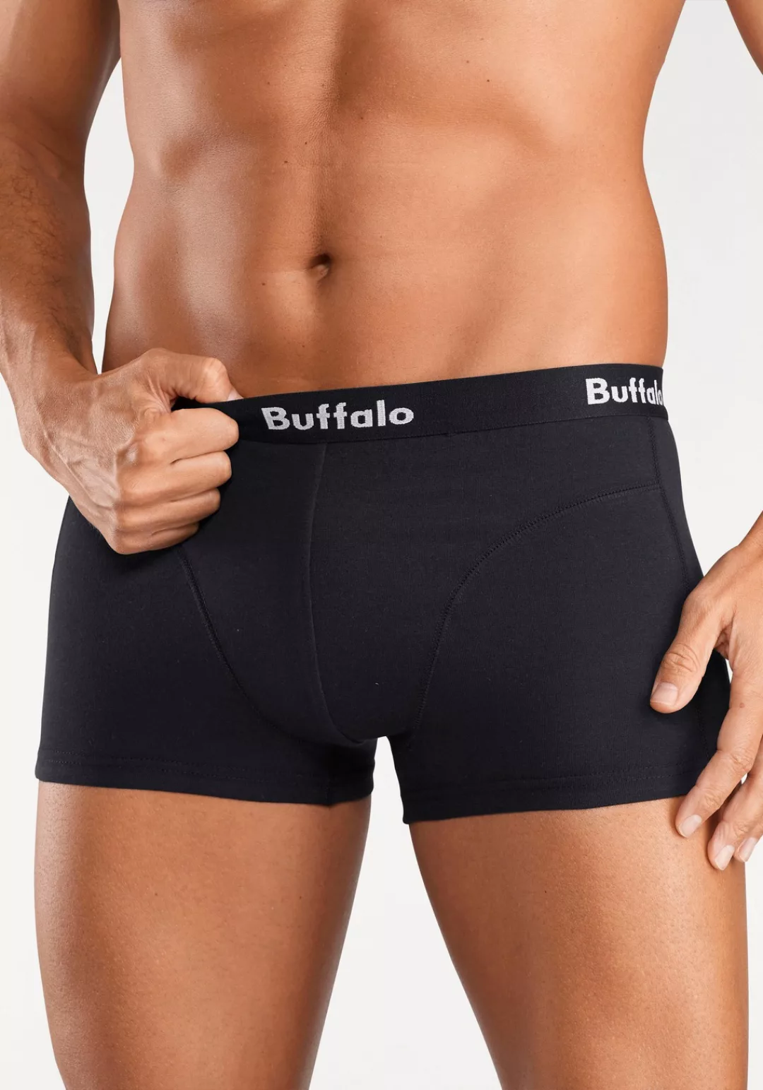 Buffalo Hipster, (Packung, 3 St.), knapp sitzende Boxershorts aus Baumwollm günstig online kaufen