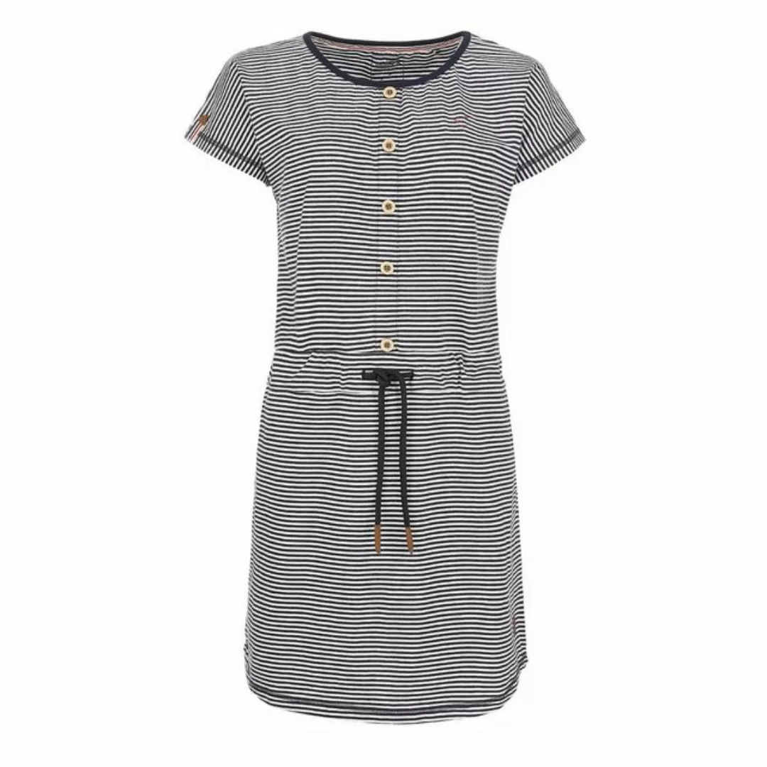 modAS Sommerkleid Damen Kleid Sommerkleid mit Streifen Maritim Knopfleiste günstig online kaufen