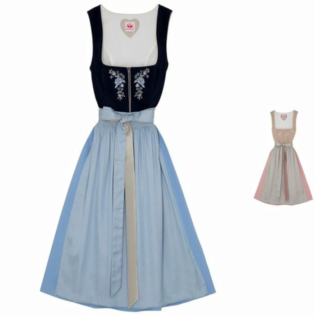 Spieth & Wensky Dirndl Cord Dirndl 2tlg. - DOLLY - dunkelblau/hellblau günstig online kaufen