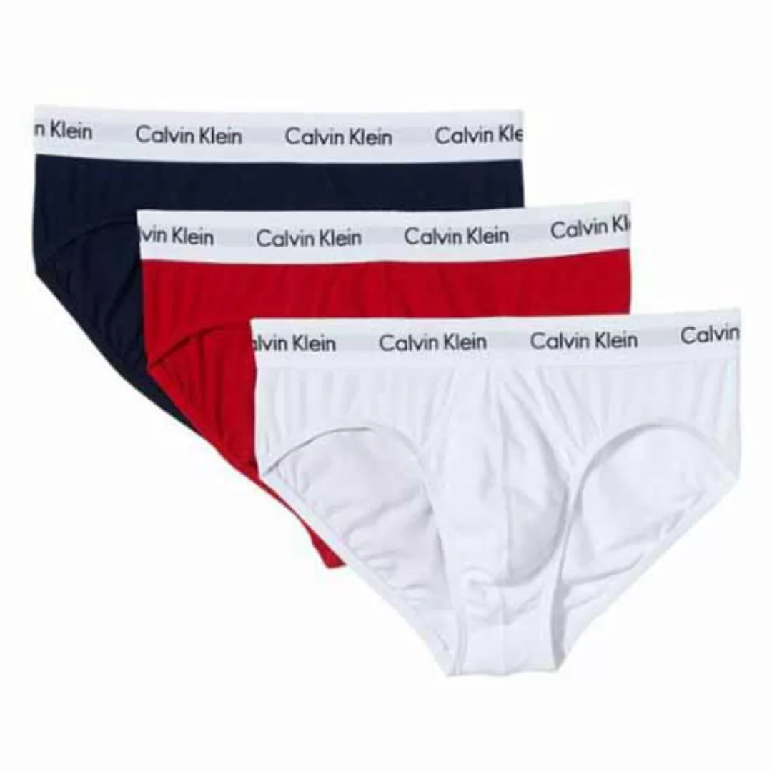 Calvin Klein Underwear Cadera Slip 3 Einheiten XL White / Red Ginger / Pyro günstig online kaufen