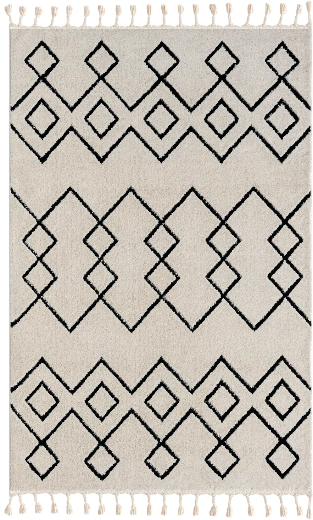 Myflair Möbel & Accessoires Hochflor-Teppich »Moroccan Mural«, rechteckig, günstig online kaufen