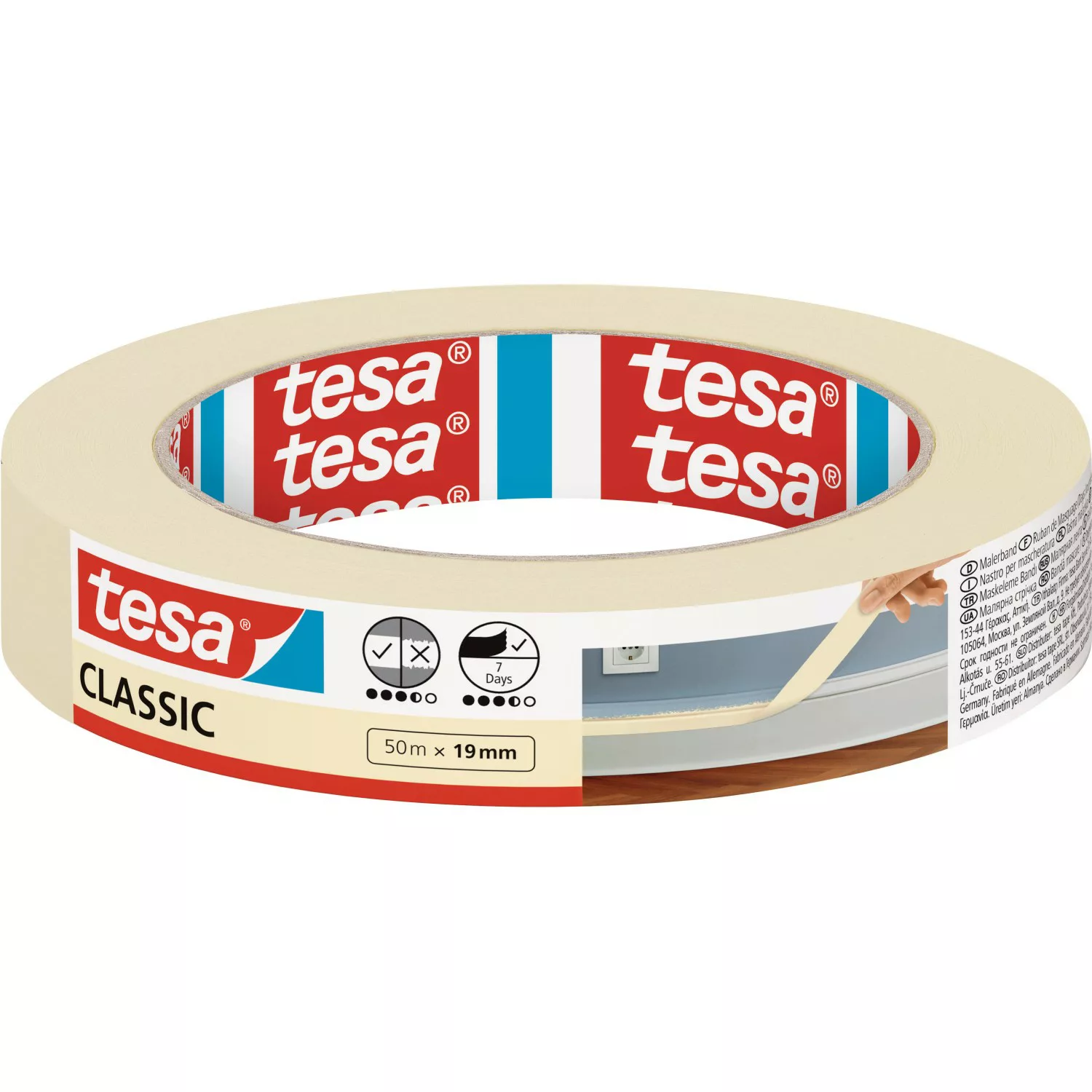Tesa Malerband Classic 50 m : 19 mm günstig online kaufen
