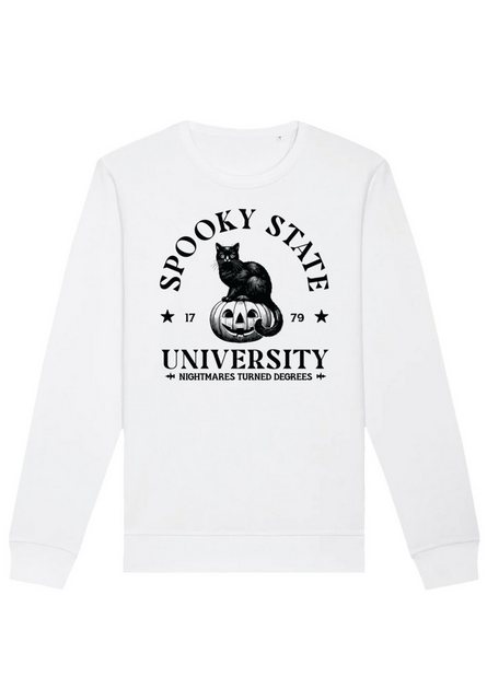 F4NT4STIC Sweatshirt Halloween University Spooky state cat Premium Qualität günstig online kaufen