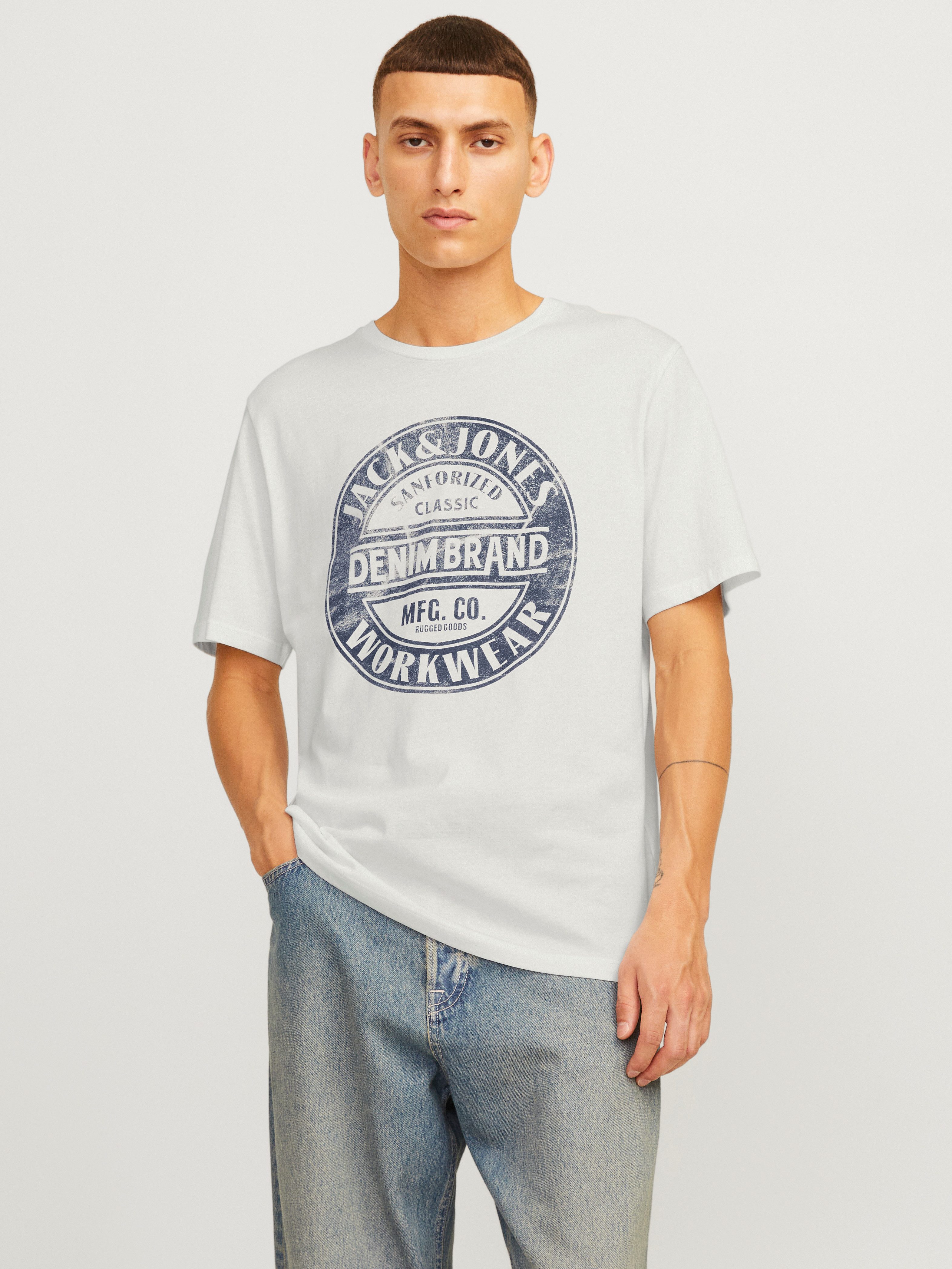 Jack & Jones Rundhalsshirt JJJEANS TEE günstig online kaufen