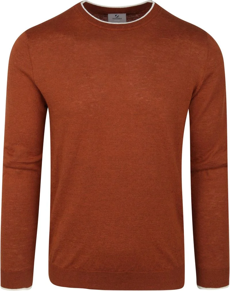 Suitable  Pullover O-Ausschnitt Johan Braun - Größe XL günstig online kaufen
