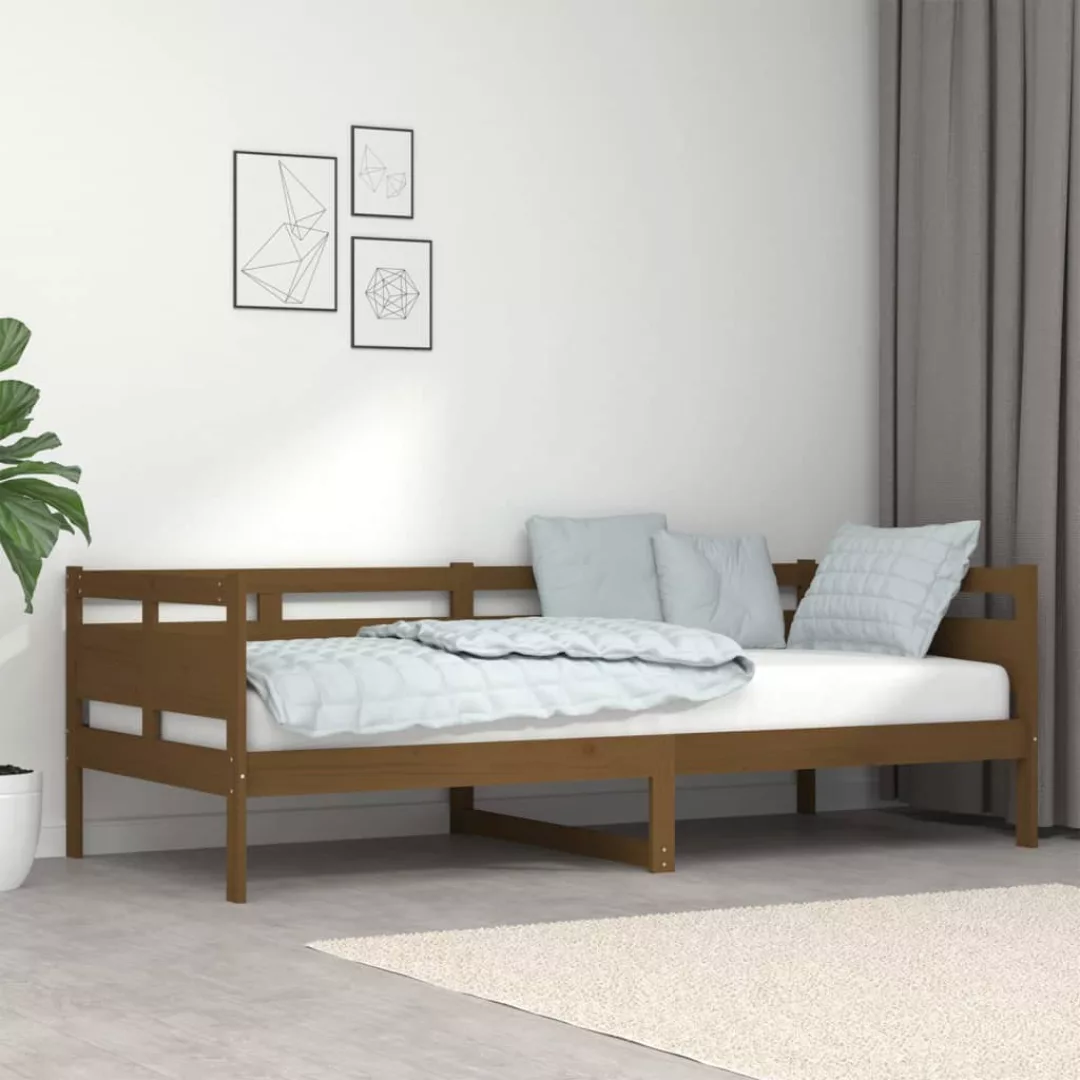 Vidaxl Tagesbett Honigbraun Massivholz Kiefer 90x200 Cm günstig online kaufen