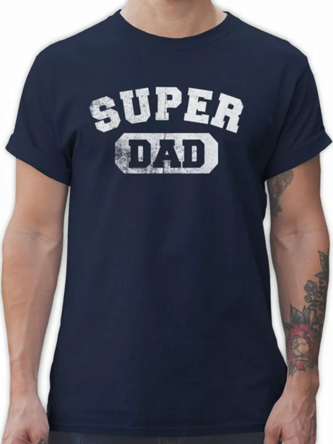 Shirtracer T-Shirt Super Dad Bester Papa Geschenk Superheld Papa günstig online kaufen