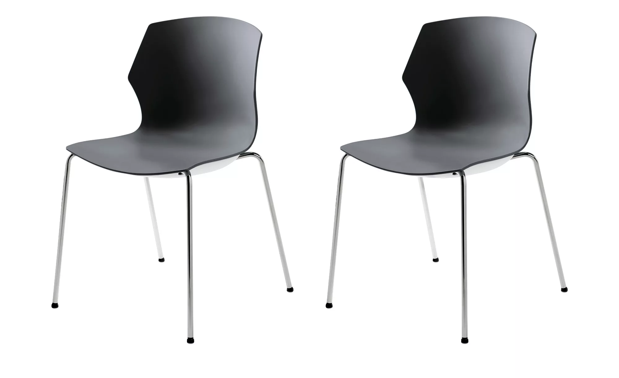 Stapelstuhl  2er Set MyPrimo ¦ grau ¦ Maße (cm): B: 51 H: 80,5 T: 53.0 Stüh günstig online kaufen