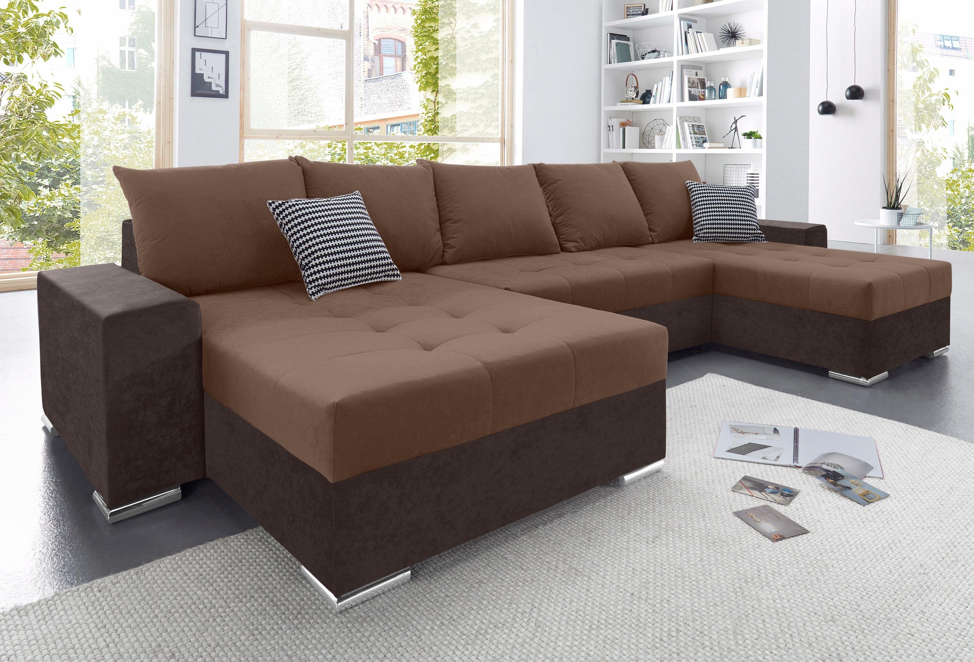 COLLECTION AB Wohnlandschaft "XXL-Josy U-Form, Breite 333 cm, mit 2 Recamie günstig online kaufen