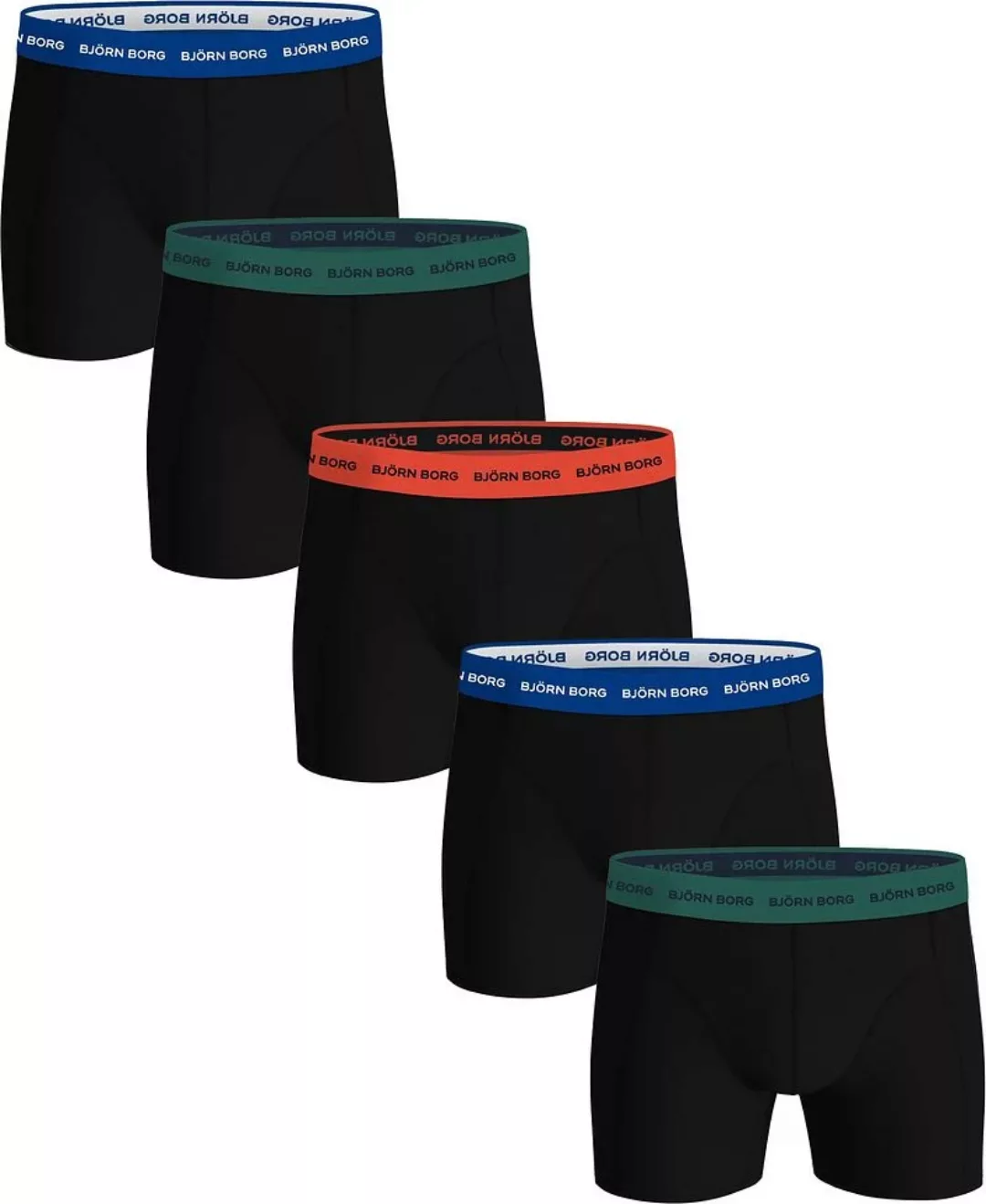 Bjorn Borg Boxers Cotton Stretch 5-Pack Multicolour  - Größe XL günstig online kaufen