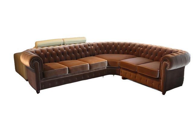 Xlmoebel Sofa Neues Polster-Sofa Chesterfield für die Ecke - Ecksofa Couch günstig online kaufen