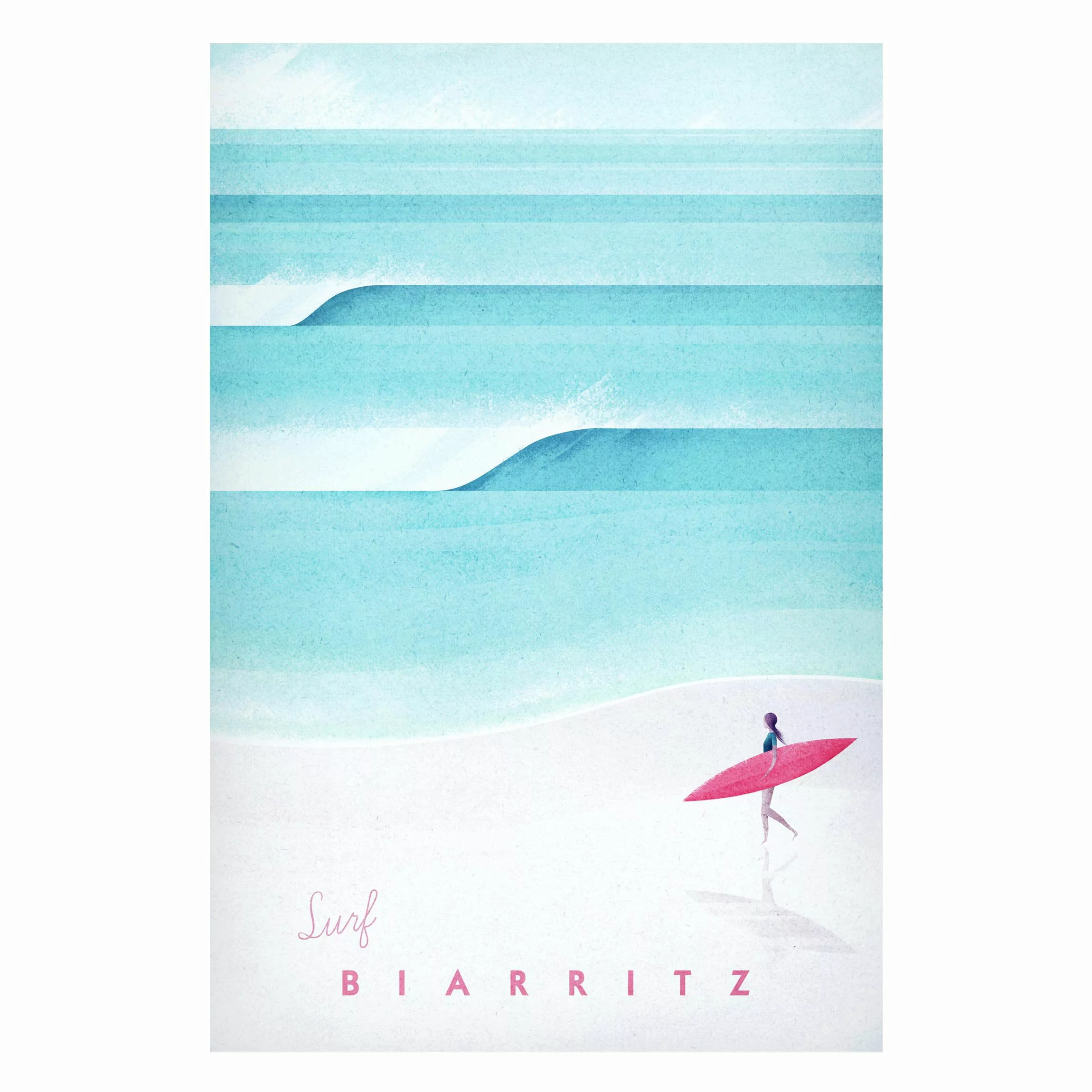 Magnettafel Strand - Hochformat 2:3 Reiseposter - Biarritz günstig online kaufen