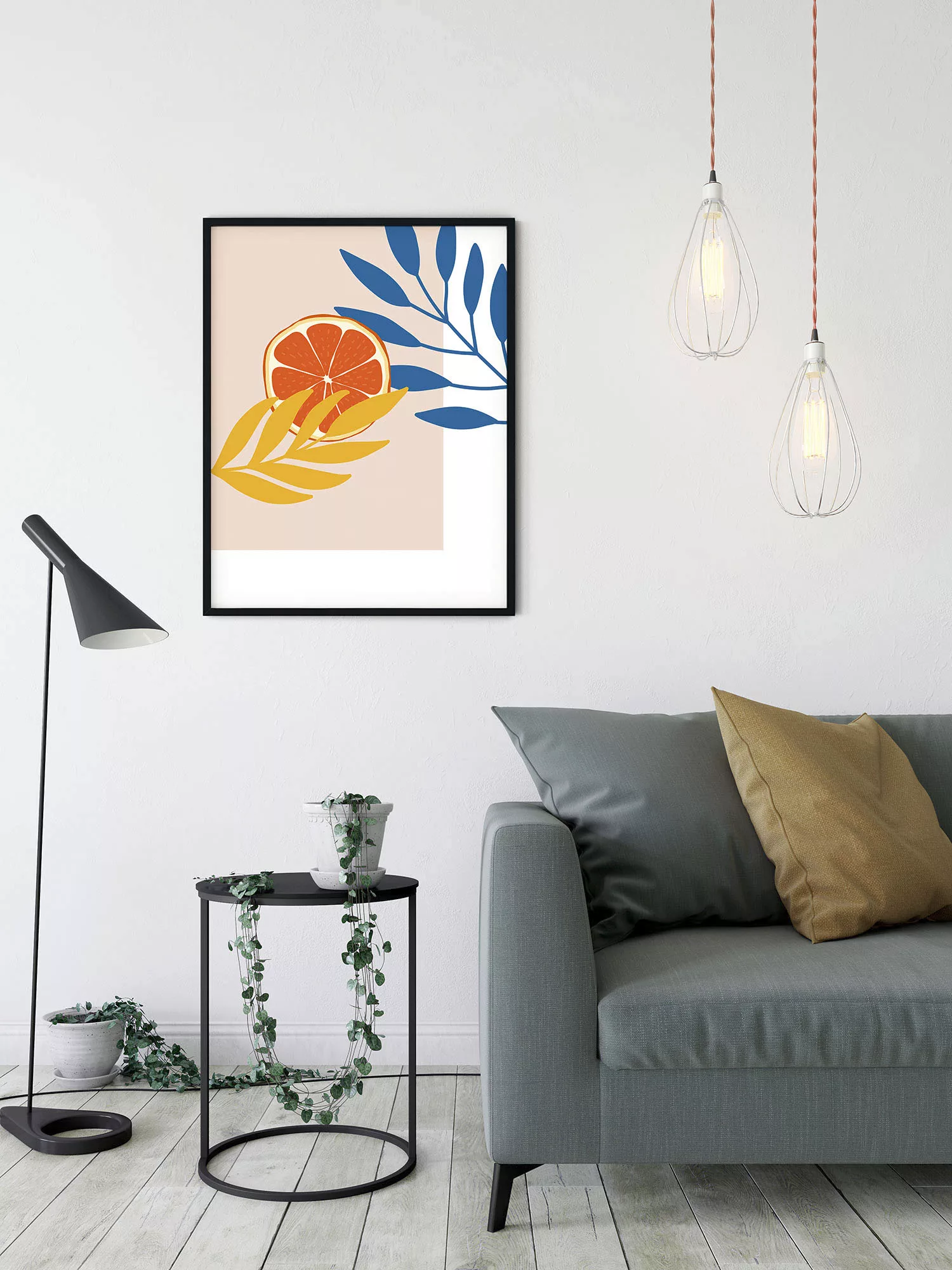 Komar Wandbild "Illustration Drooping Leaves", (1 St.), Deutsches Premium-P günstig online kaufen