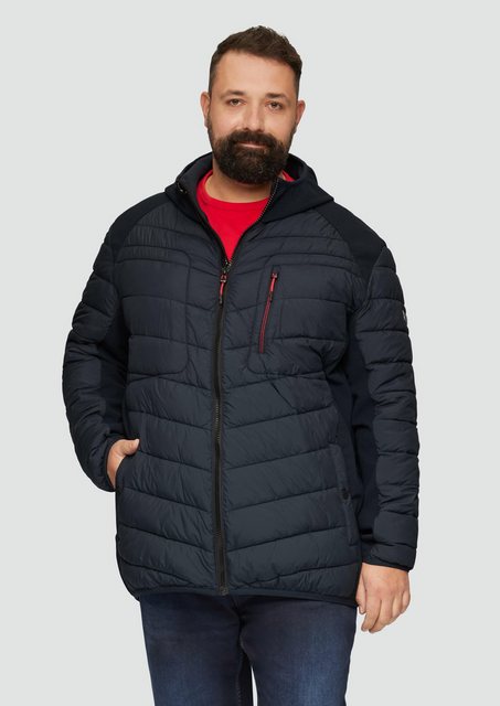 s.Oliver Outdoorjacke Pufferjacke aus Softshell mit Kontrast-Details Blende günstig online kaufen