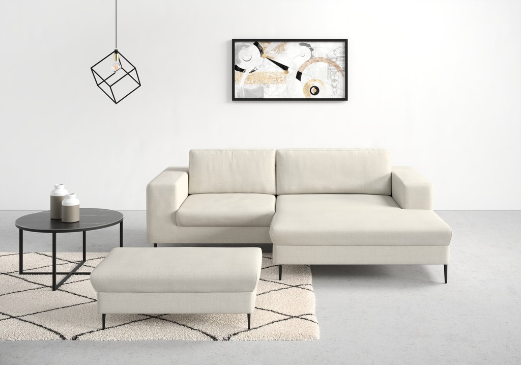 DOMO collection Ecksofa "Modica kompakt und elegant, Breite 244, L-Form", m günstig online kaufen