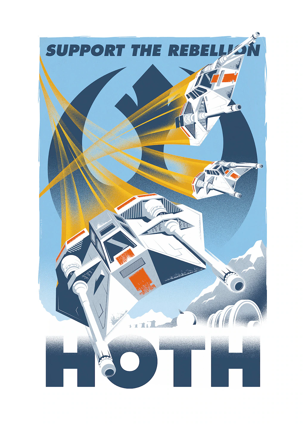 Komar Wandbild "Star Wars Hoth Temporary Headquarter", Disney, (Set, 1 St.) günstig online kaufen