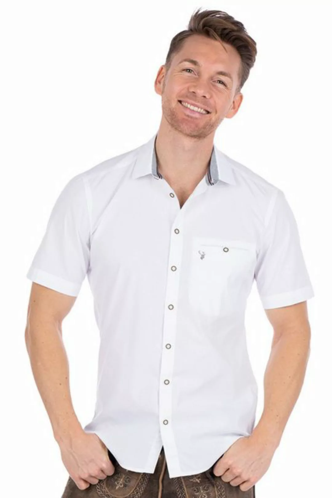 Spieth & Wensky Trachtenhemd Trachtenhemd - PERDIX KA - weiß/hellblau, weiß günstig online kaufen