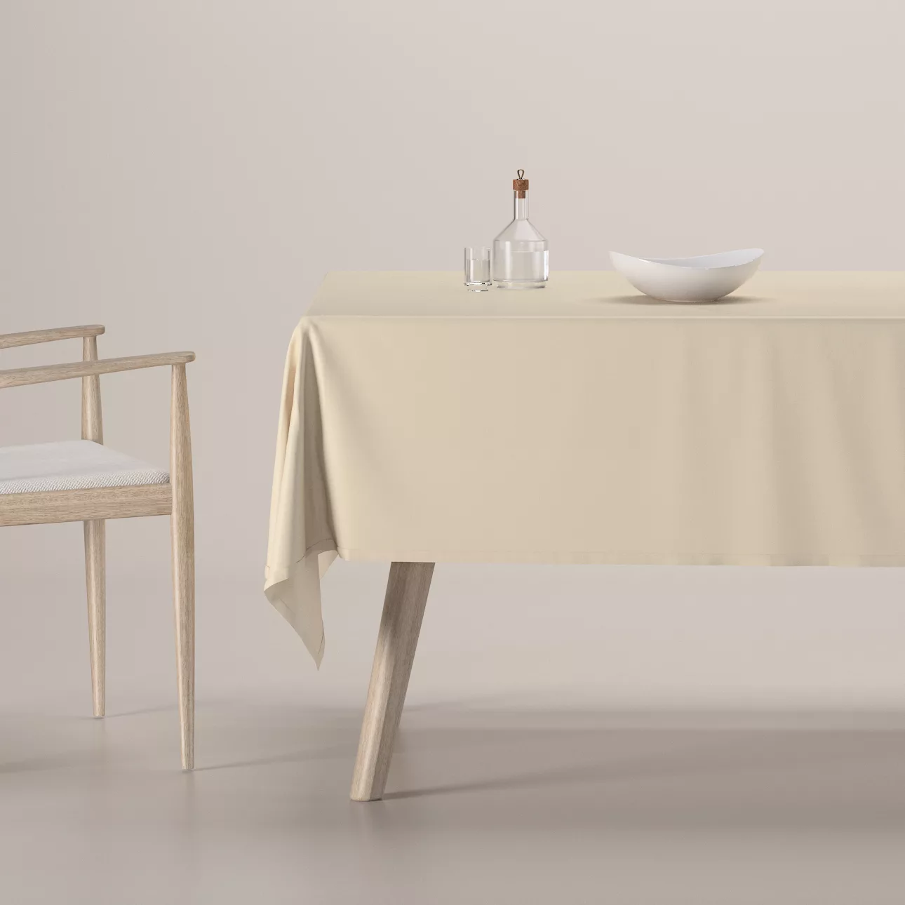 Rechteckige Tischdecke, creme, Damasco (141-73) günstig online kaufen