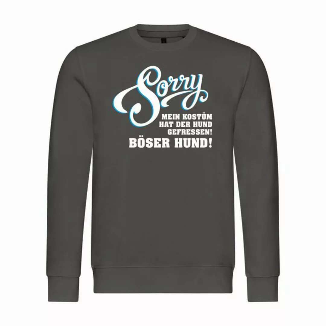 deinshirt Rundhalspullover Herren Pullover Sorry mein Kostüm hat der Hund g günstig online kaufen