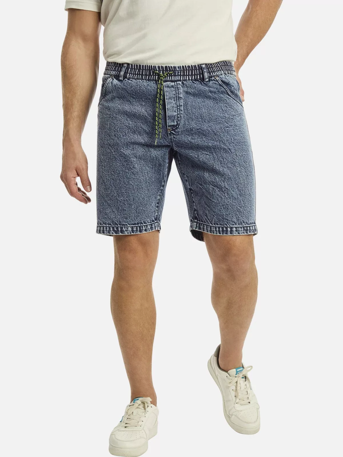 Jan Vanderstorm Bermudas "Jeansshort PEROLOF", (1 tlg.), in Moonwash-Optik günstig online kaufen