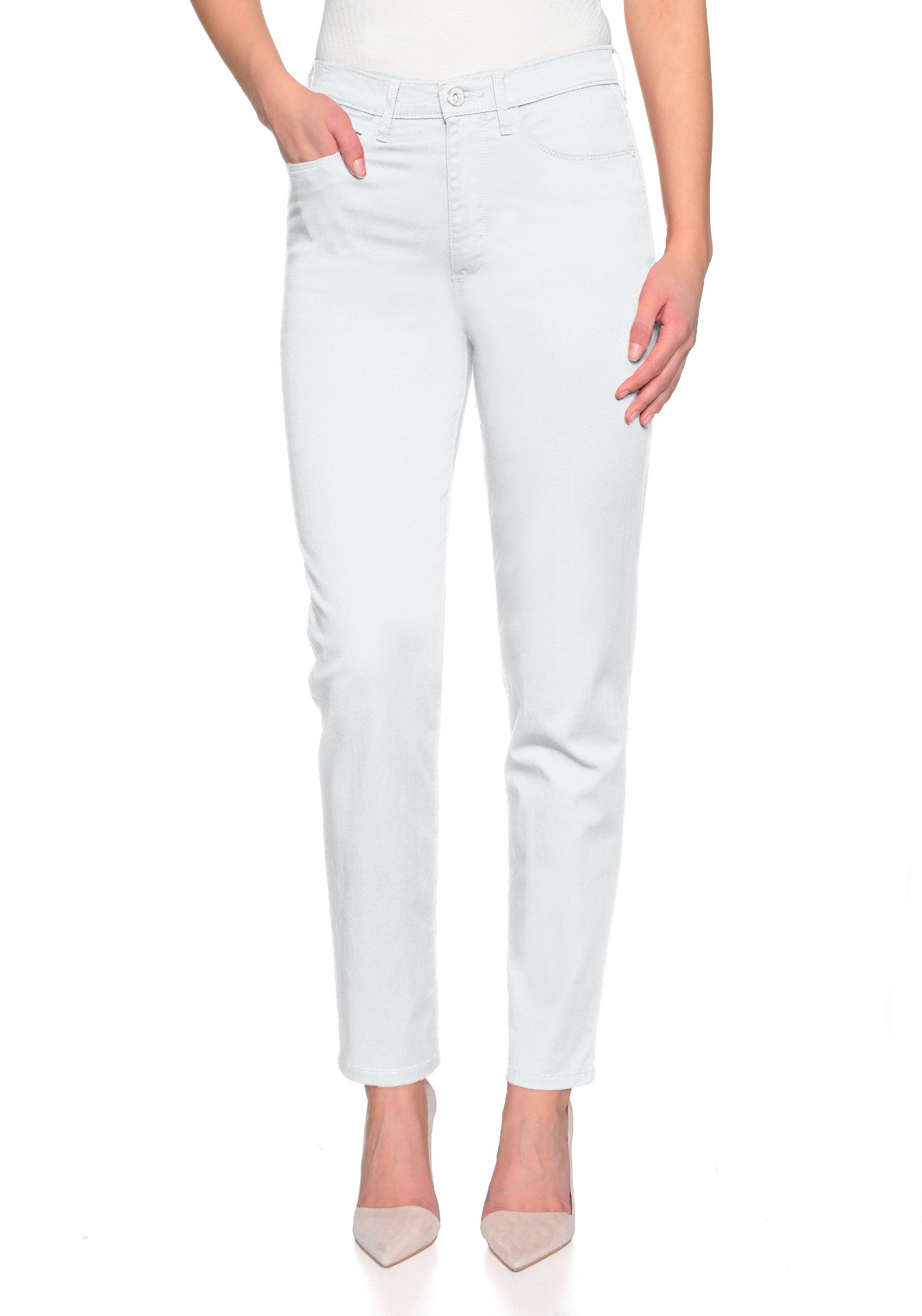 STOOKER WOMEN 5-Pocket-Jeans "Nizza Twill Tapered Fit", Casual Clean Wash T günstig online kaufen