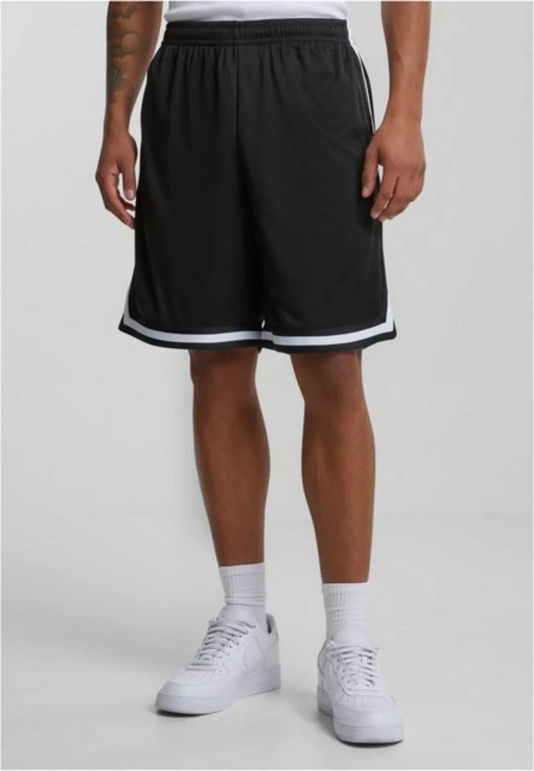 URBAN CLASSICS Shorts TB243 - Stripes Mesh Shorts blkblkwht L günstig online kaufen