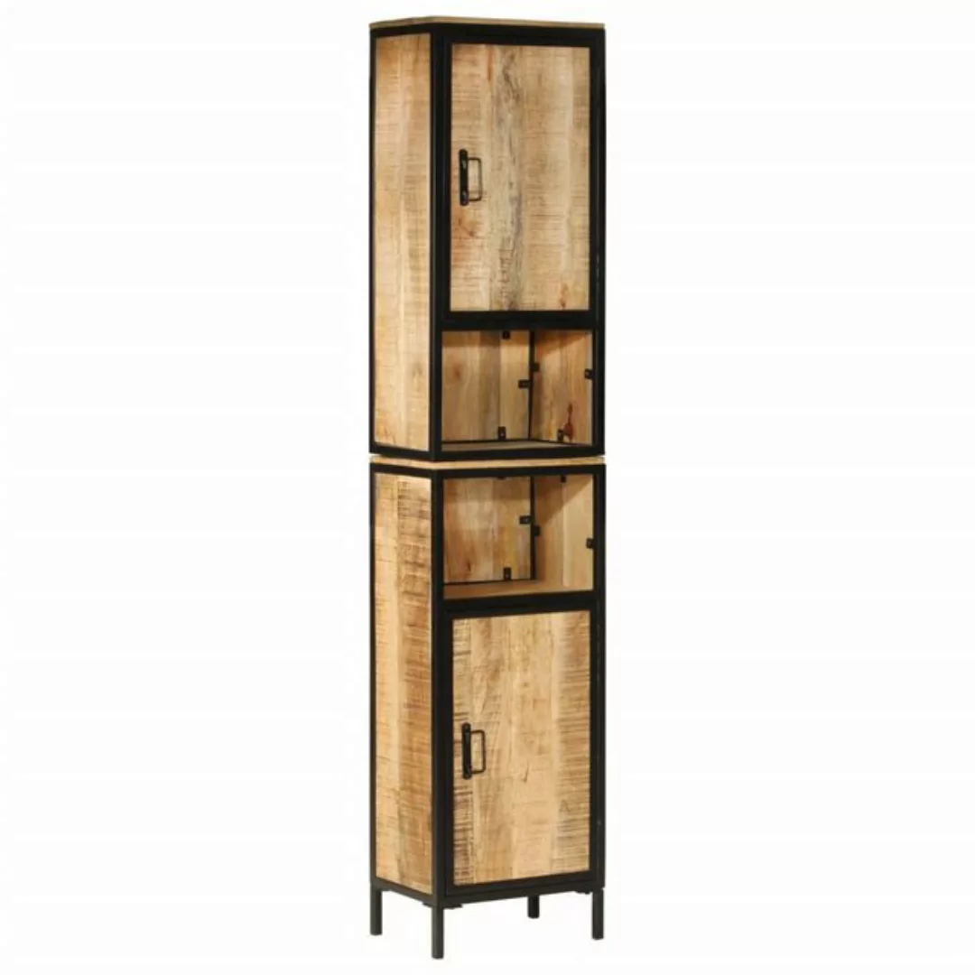 vidaXL Hochschrank Badschrank 40x27x180 cm Eisen und Massivholz Mango (1-St günstig online kaufen