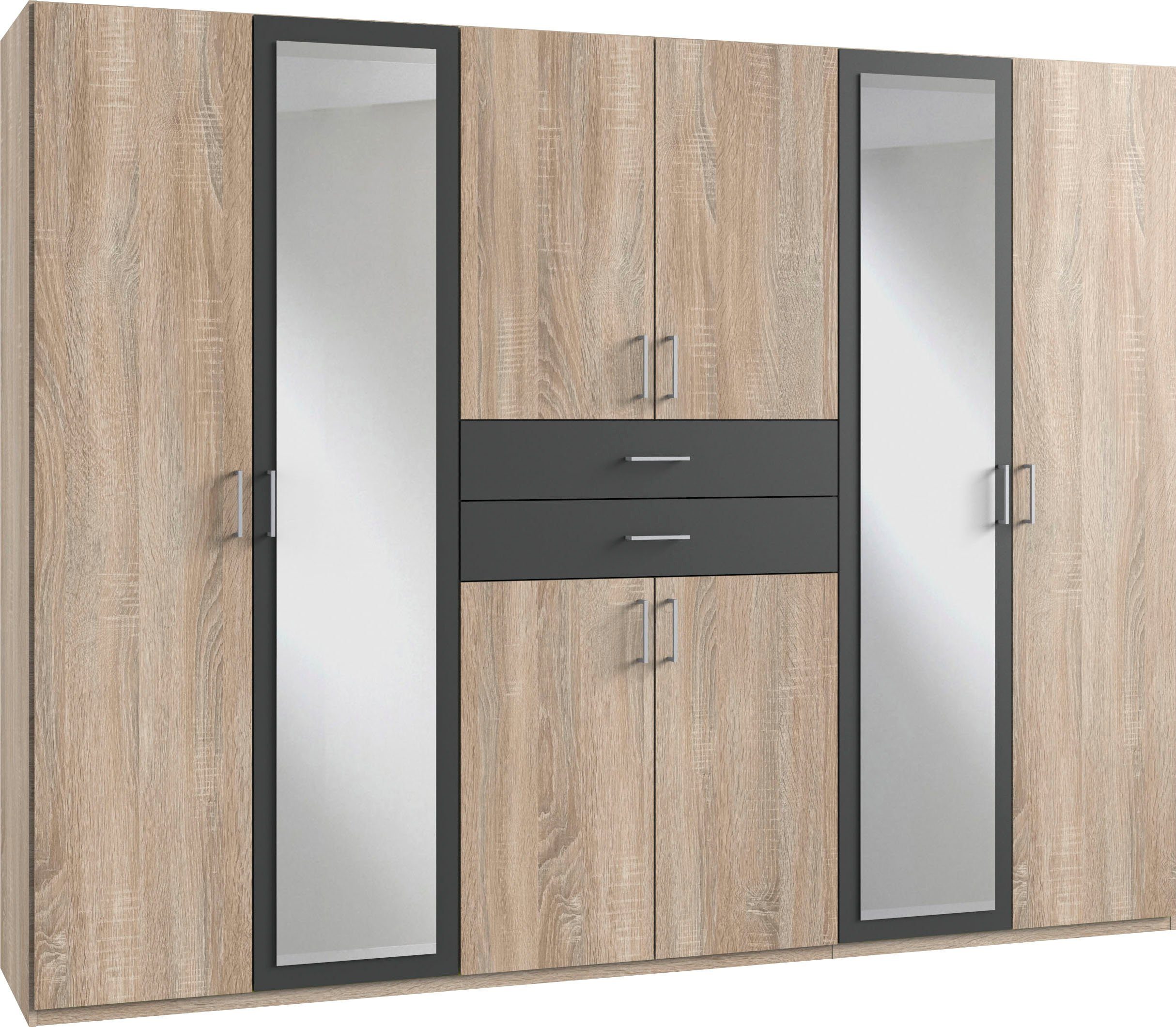 Wimex Kleiderschrank "Diver Drehtürenschrank mit Spiegel, 180, 225 o. 270cm günstig online kaufen